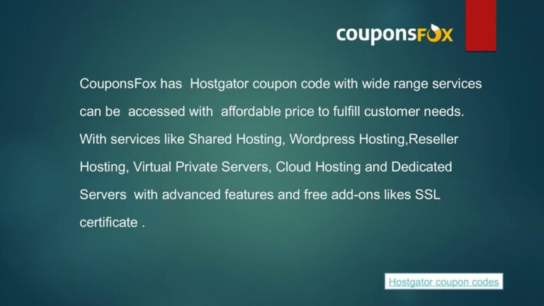 hostgator coupon code