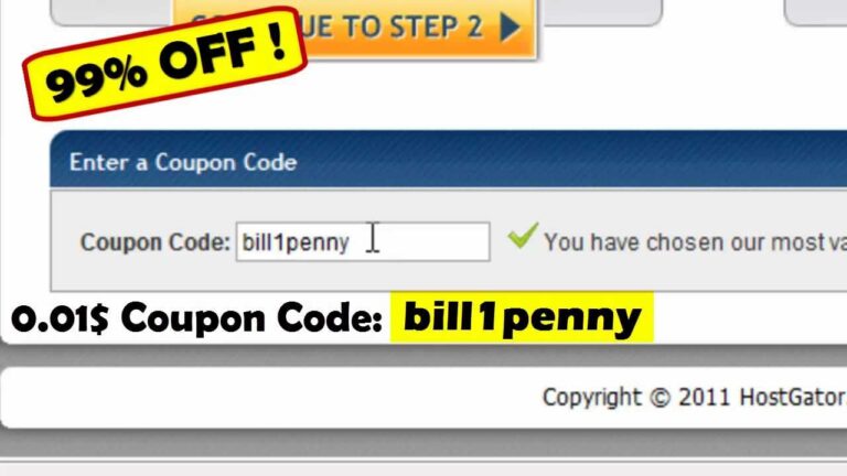 hostgator coupon code