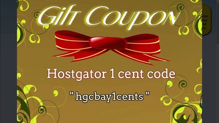 hostgator coupon code