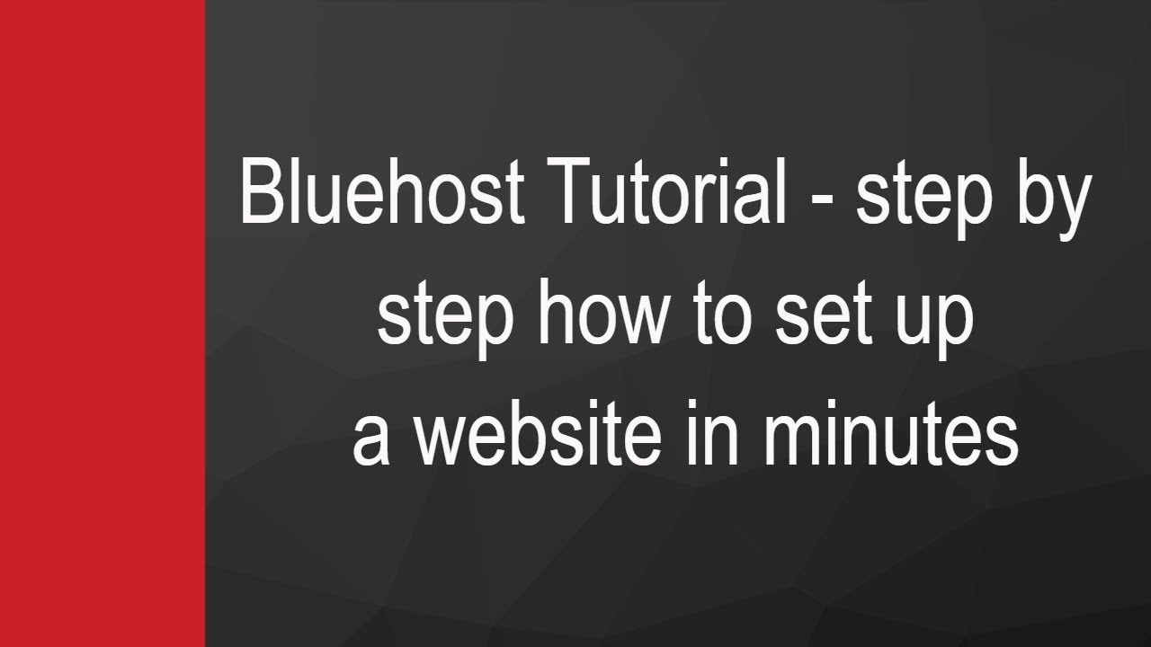 bluehost tutorials