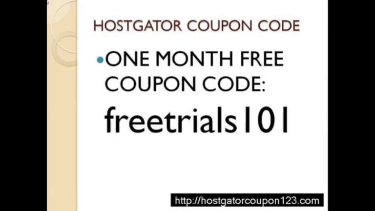 hostgator coupon code