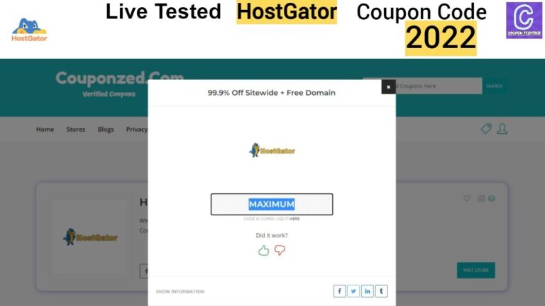 hostgator coupon code