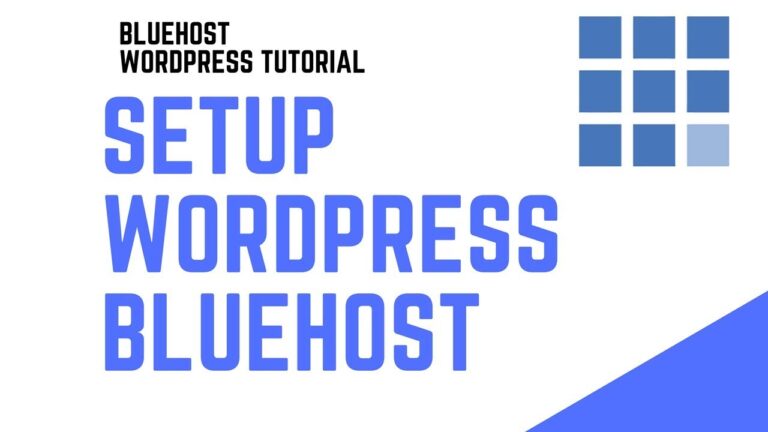 bluehost tutorials