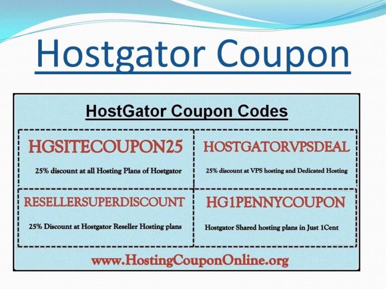 hostgator coupon code