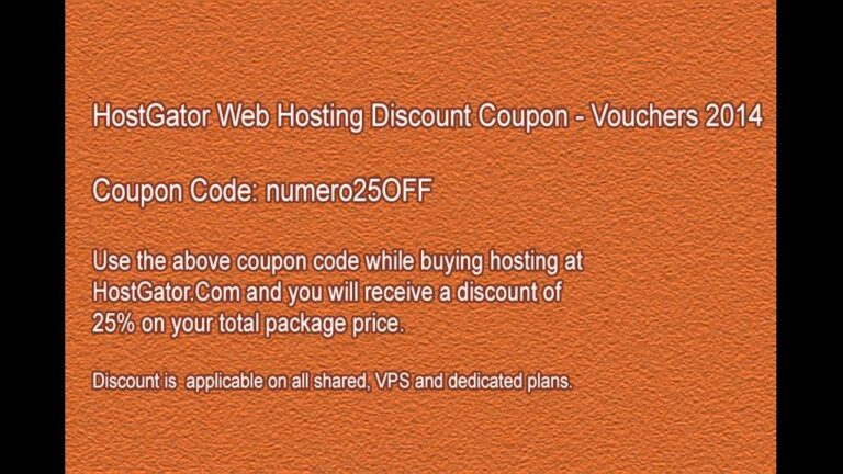 hostgator coupon code