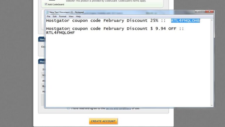 hostgator coupon code