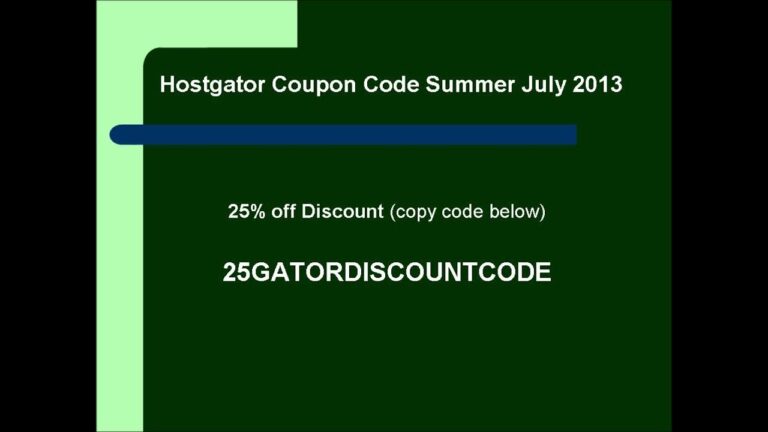 hostgator coupon code