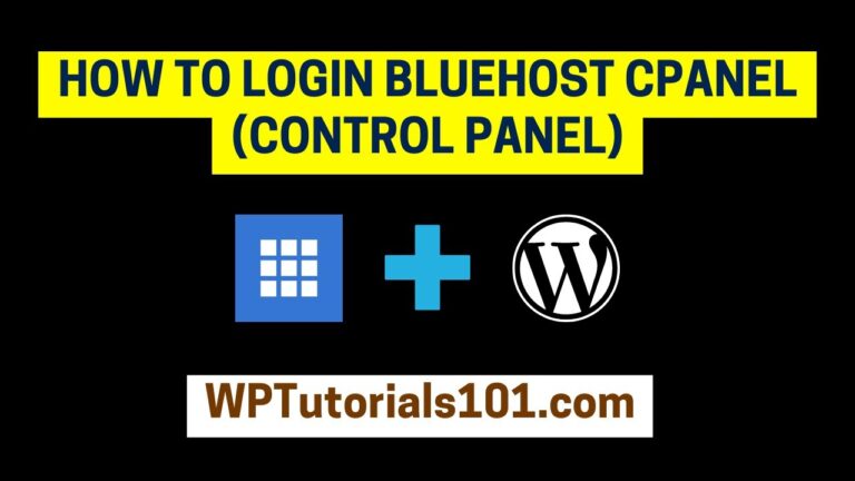 bluehost tutorials