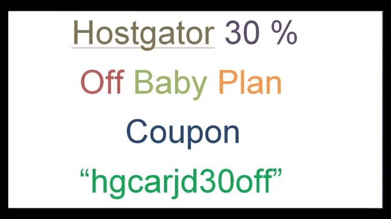 hostgator coupon code